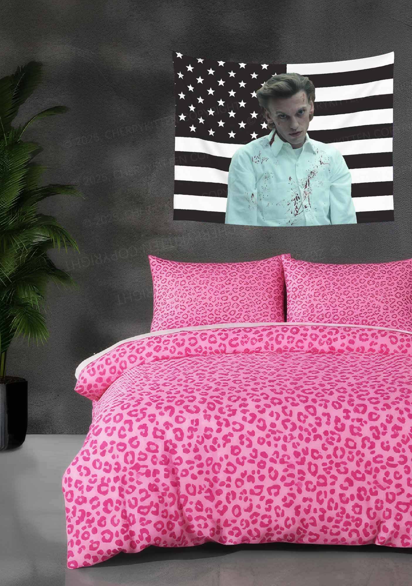 Number One Black Flag Y2K Tapestry Cherrykitten