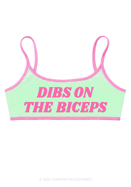 Dibs On The Biceps Y2K Super Crop Cami Cherrykitten