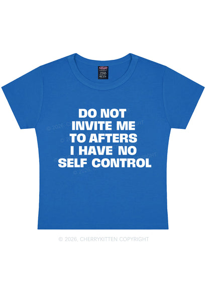 Do Not Invite Me To Afters Y2K Baby Tee Cherrykitten