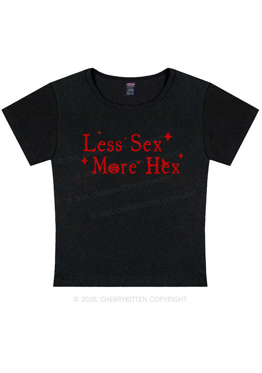Less Sx More Hex Y2K Baby Tee Cherrykitten