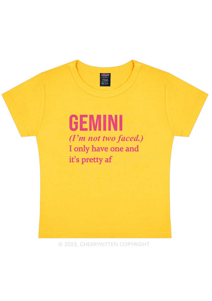 Pretty Gemini Y2K Baby Tee Cherrykitten