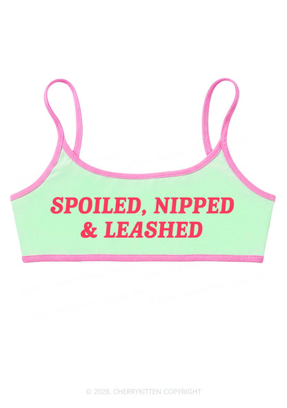 Spoiled Nipped Leashed Y2K Super Crop Cami Cherrykitten