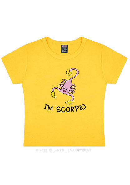 I'm Scorpio Y2K Baby Tee Cherrykitten