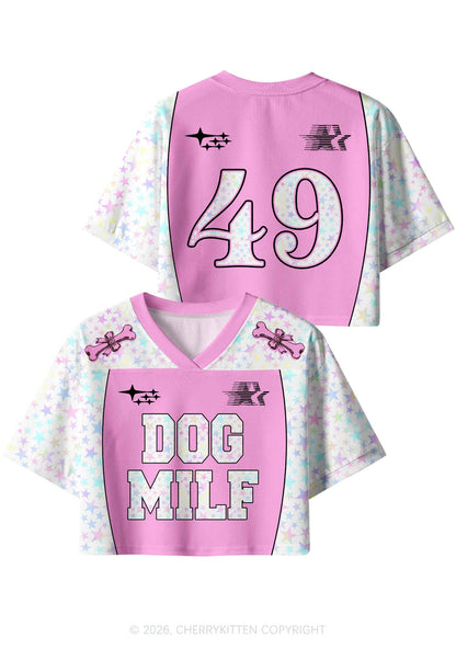 Dog Mxxf Y2K Crop Sport Jersey Shirts Cherrykitten