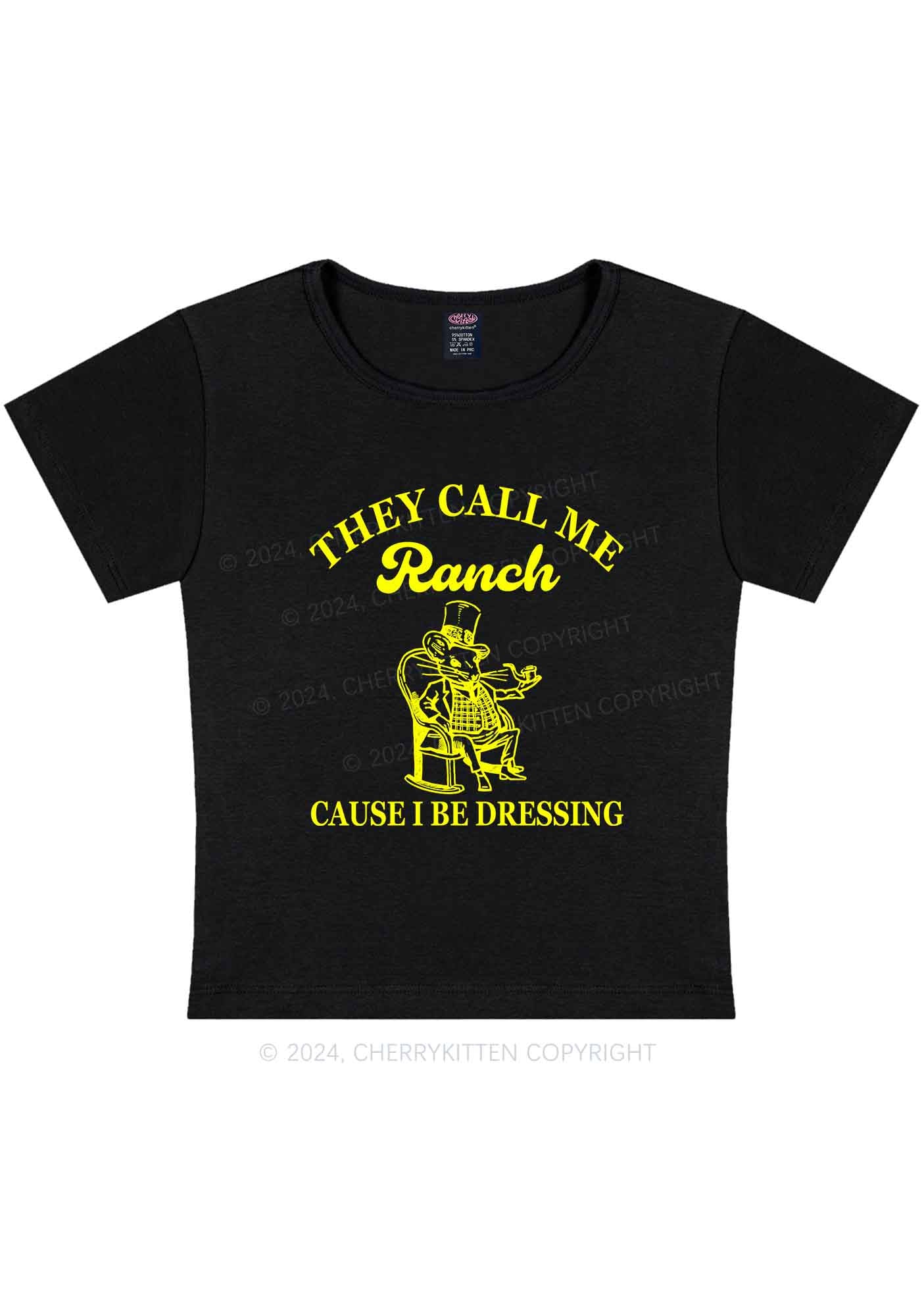 Curvy They Call Me Ranch Y2K Baby Tee Cherrykitten
