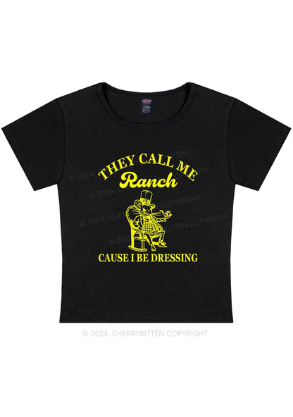Curvy They Call Me Ranch Y2K Baby Tee Cherrykitten