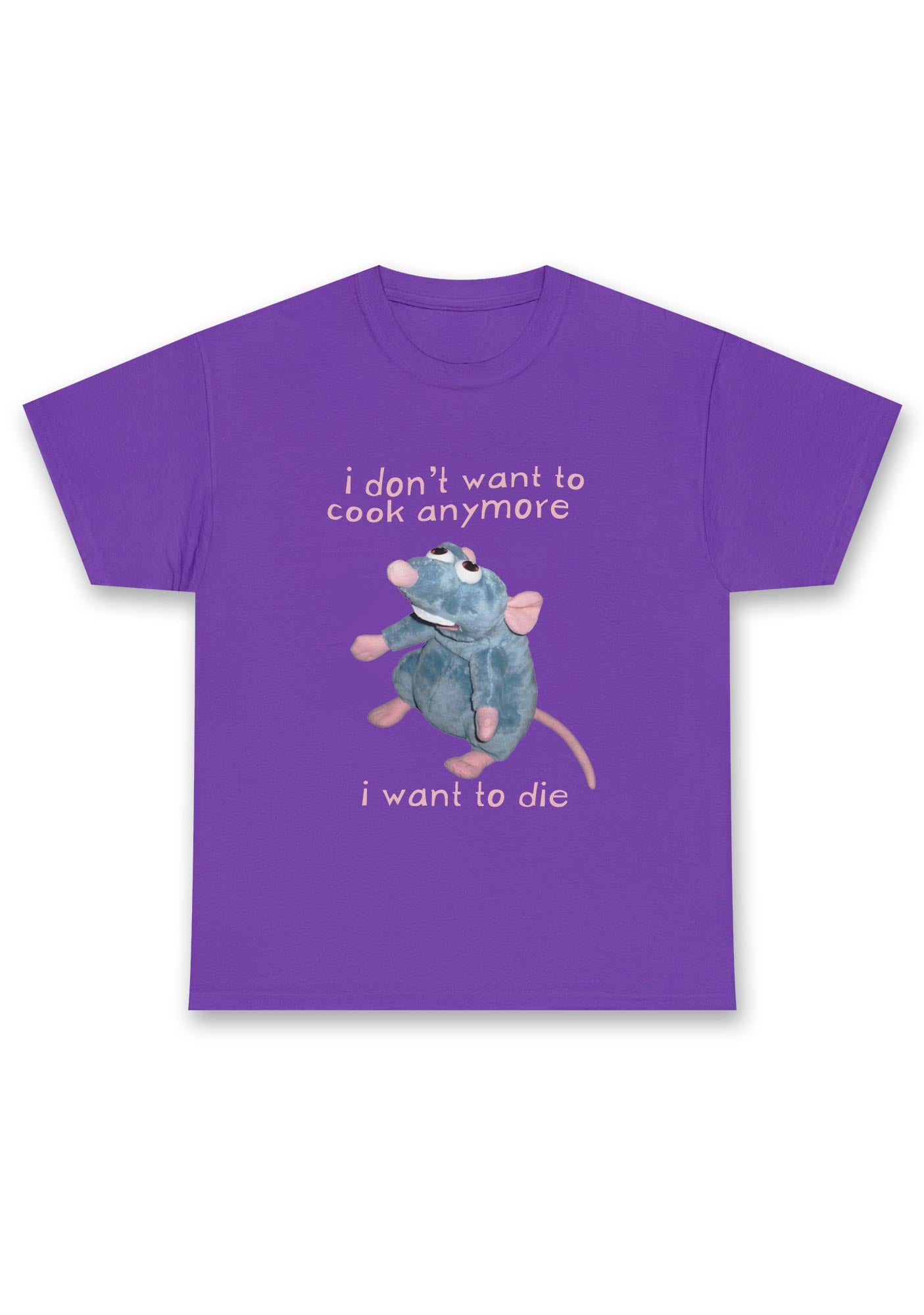 I Don't Want To Cook Anymore I Want To Die Chunky Shirt