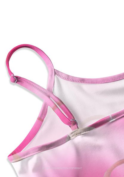 Pink Sweet Rats Valentine's Day Y2K Print Slip Dress Cherrykitten