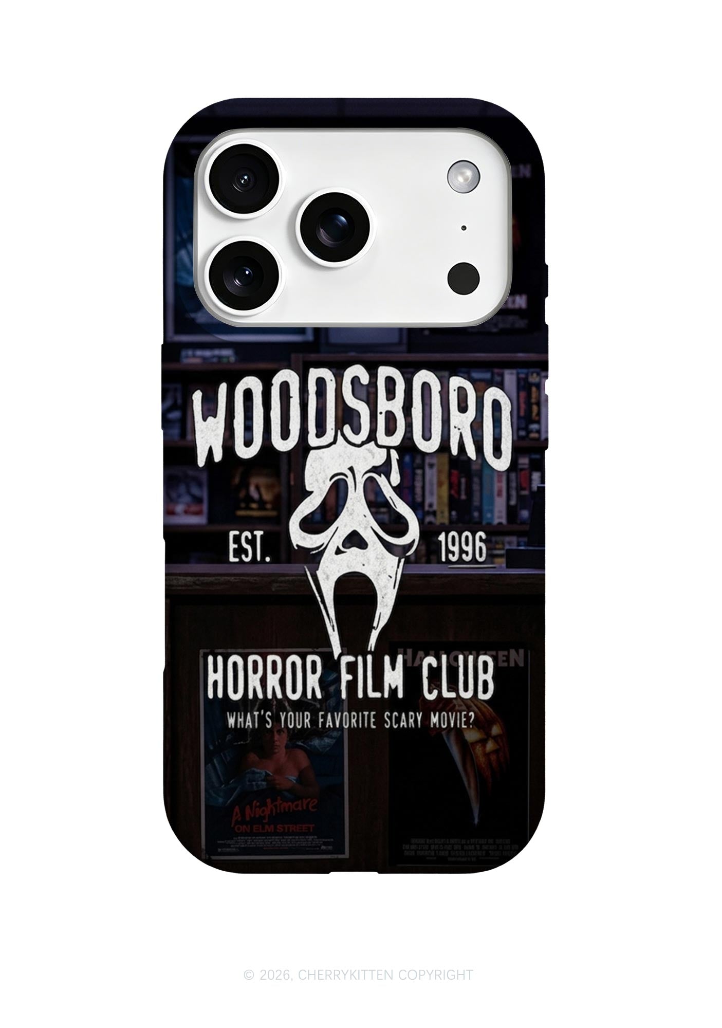 Halloween Horror Film Club Y2K Phone Case Cherrykitten