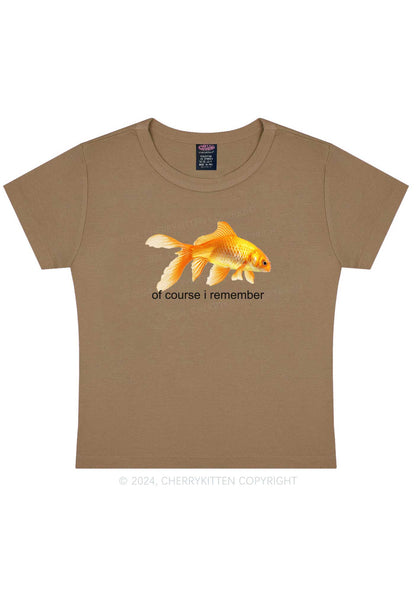 I Remember Goldfish Y2K Baby Tee Cherrykitten