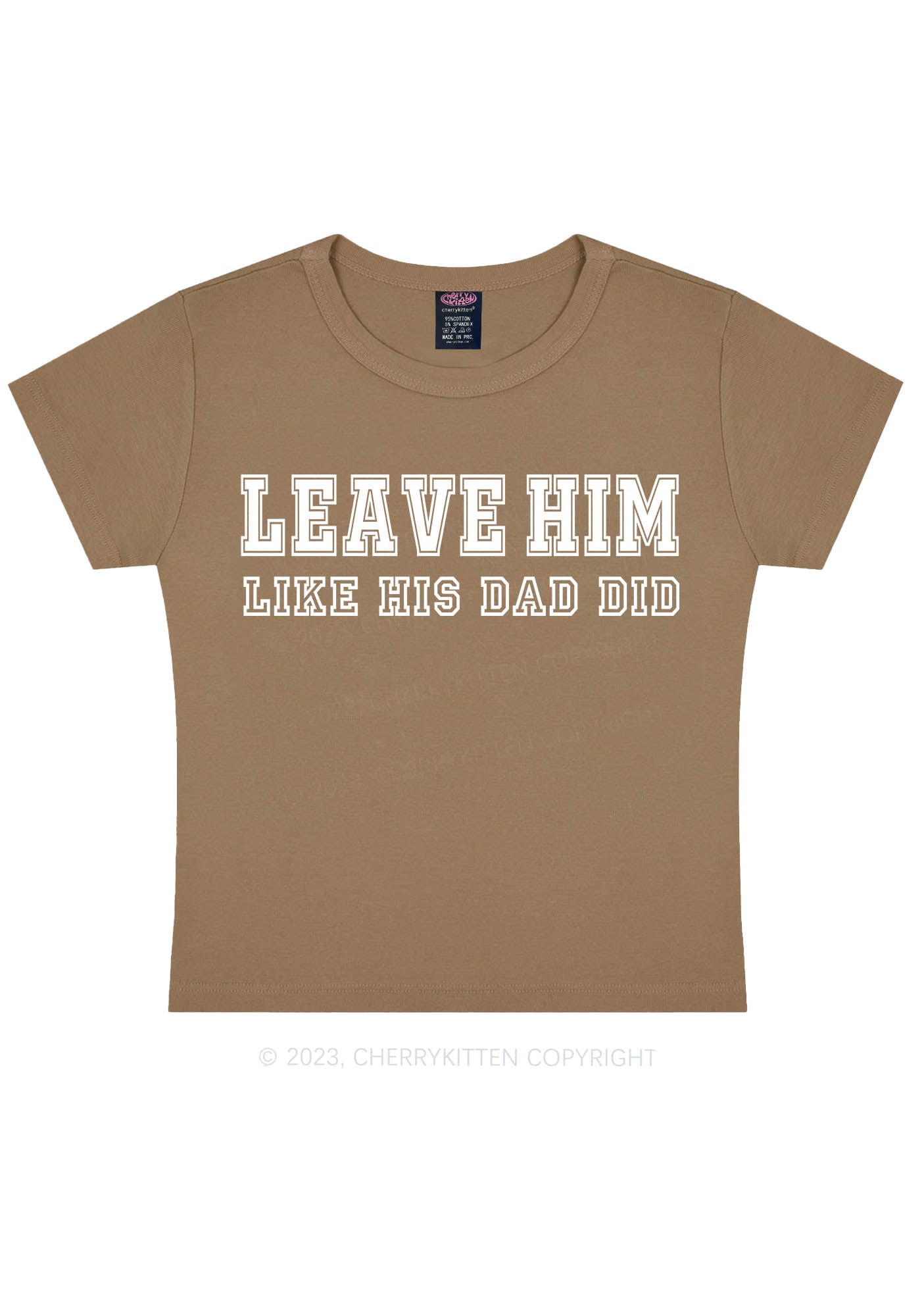 Leave Him Y2K Baby Tee Cherrykitten