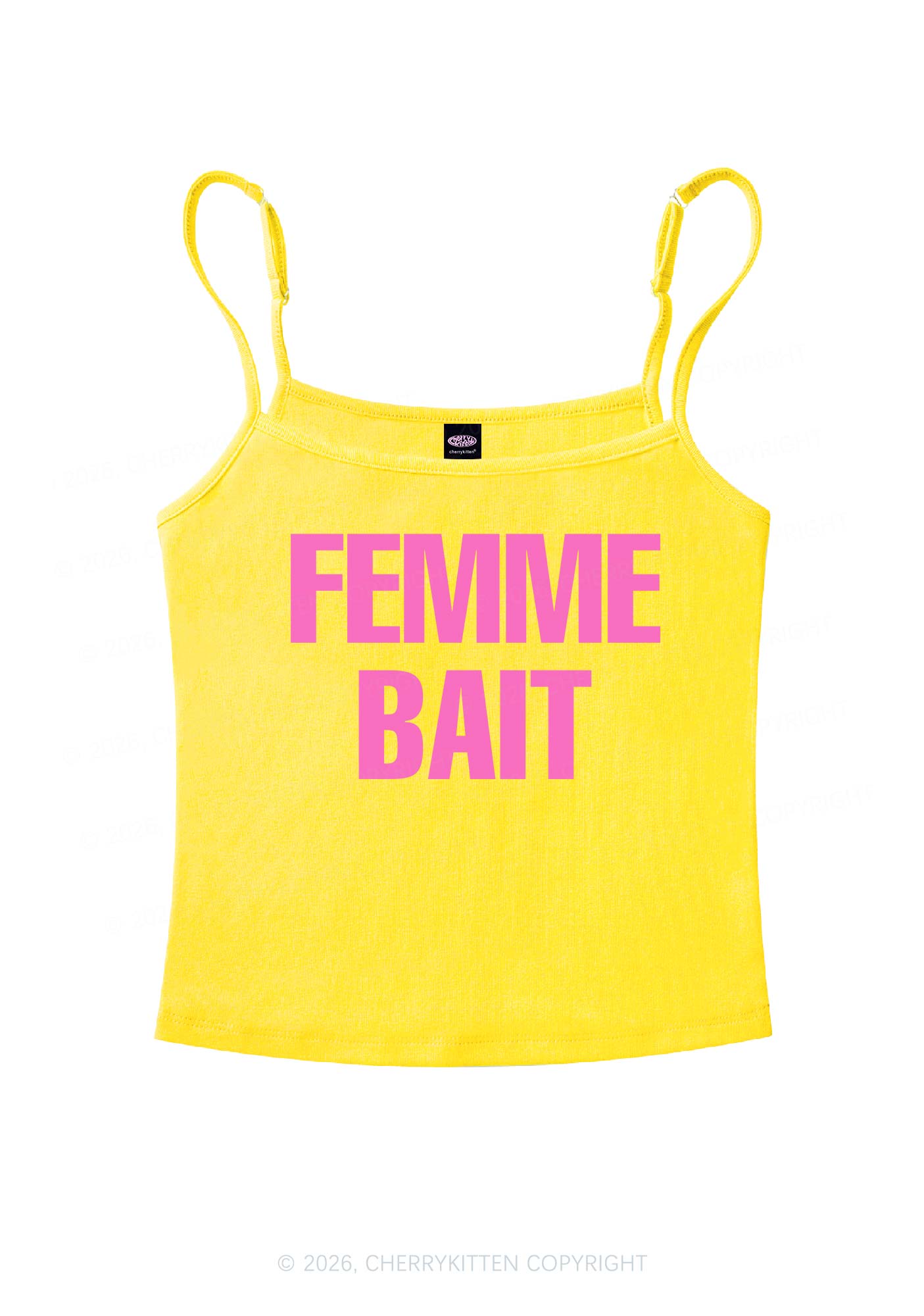Femme Bait Pride Y2K Spaghetti Strap Cami Cherrykitten
