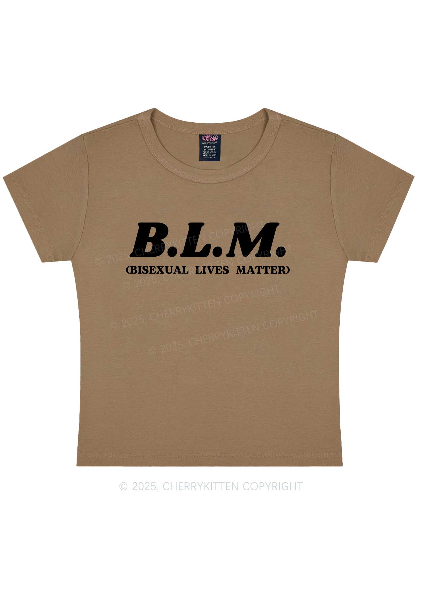 Bisexual Lives Matter Pride Y2K Baby Tee Cherrykitten