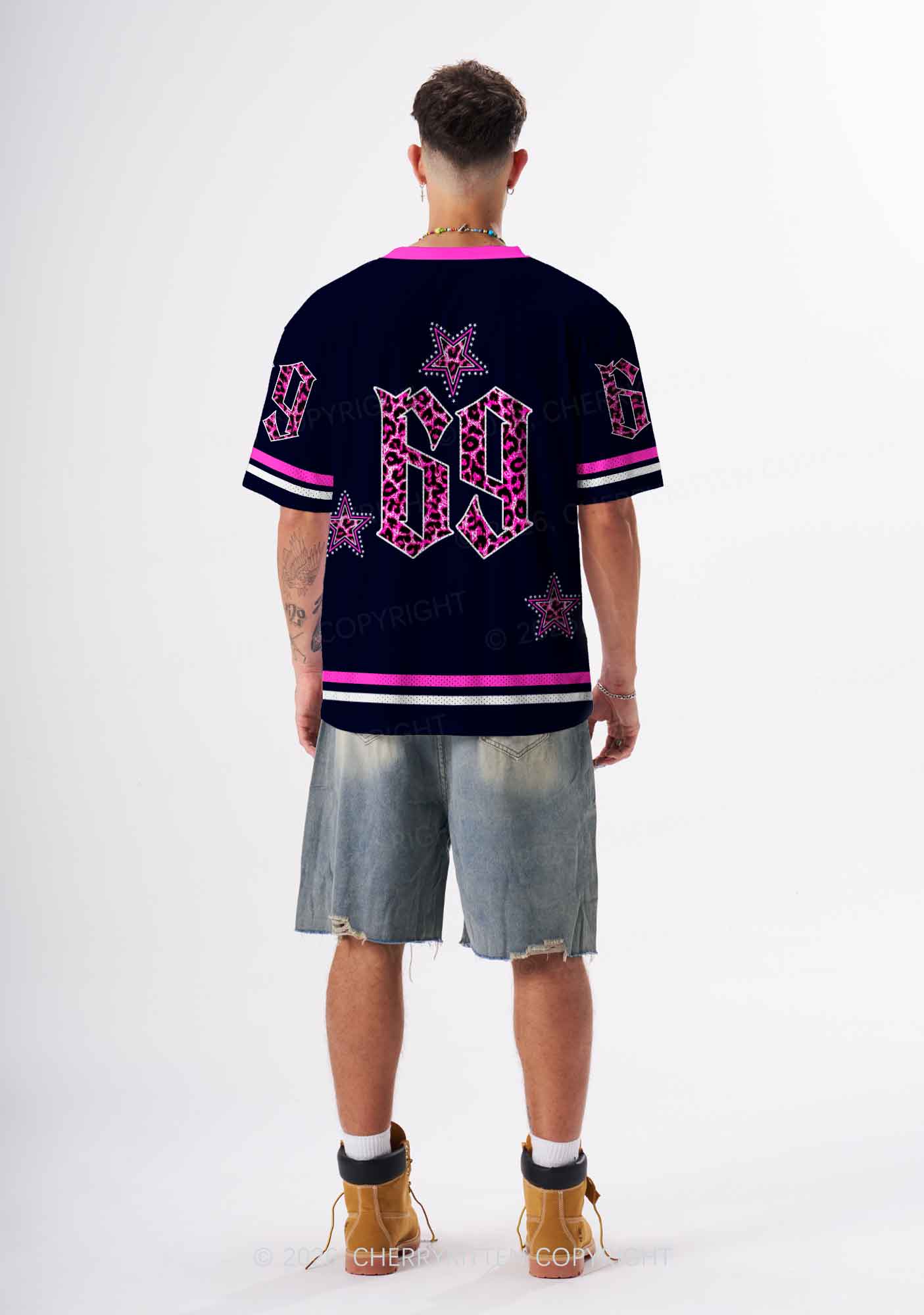 Pink Leopard Fag Princess Pride Y2K Sport Jersey Shirts Cherrykitten