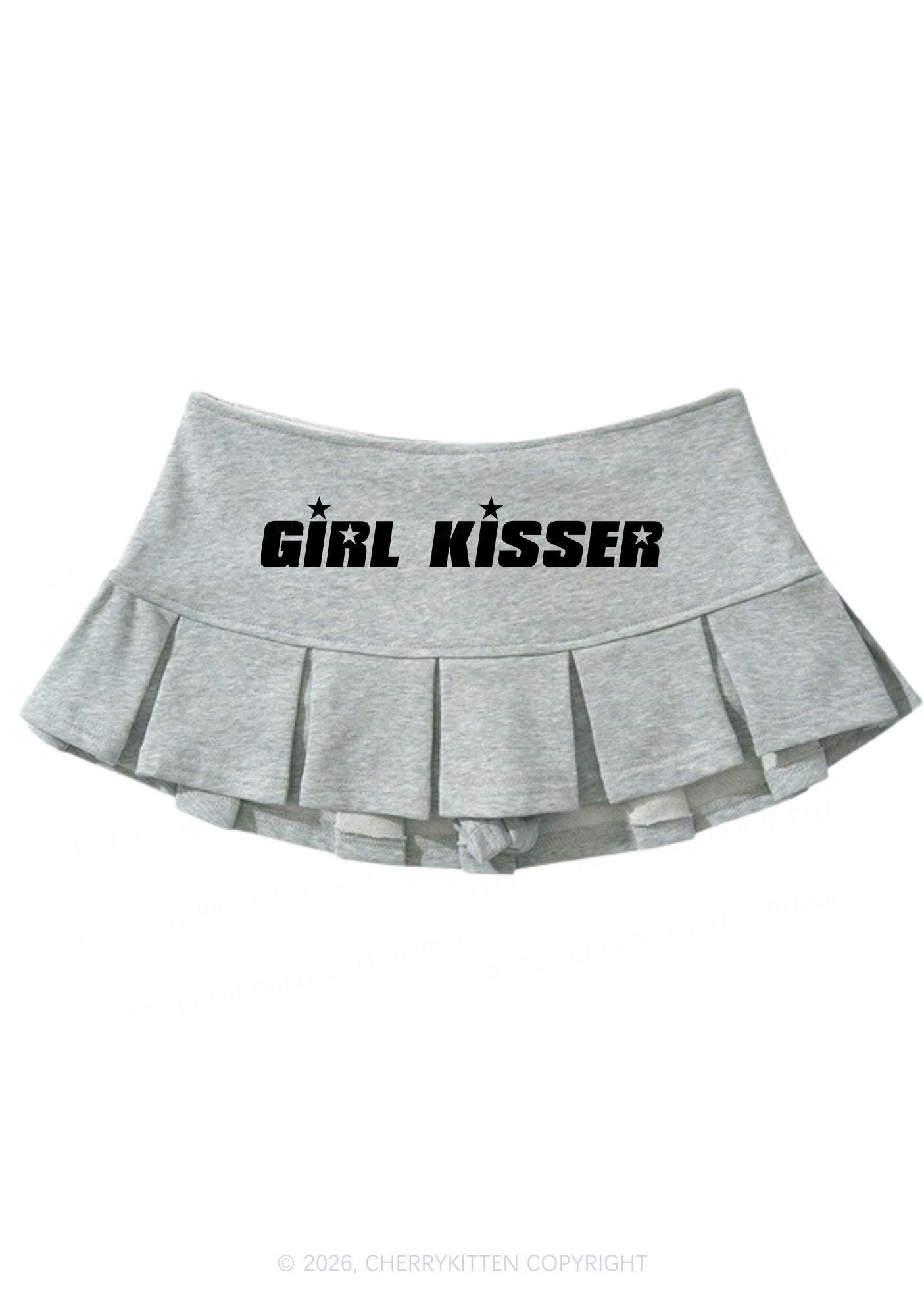 Girl Kisser Pride Y2K Mini Pleated Skirts Cherrykitten