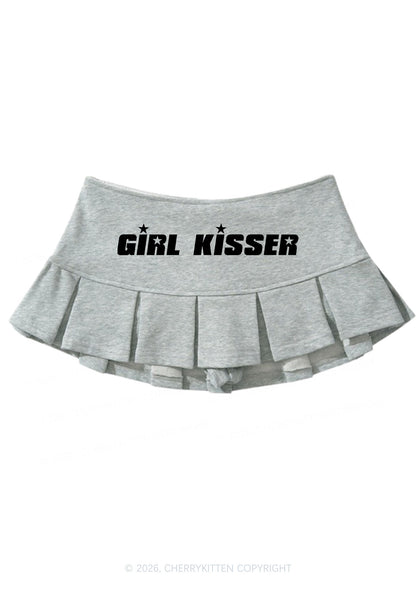 Girl Kisser Pride Y2K Mini Pleated Skirts Cherrykitten