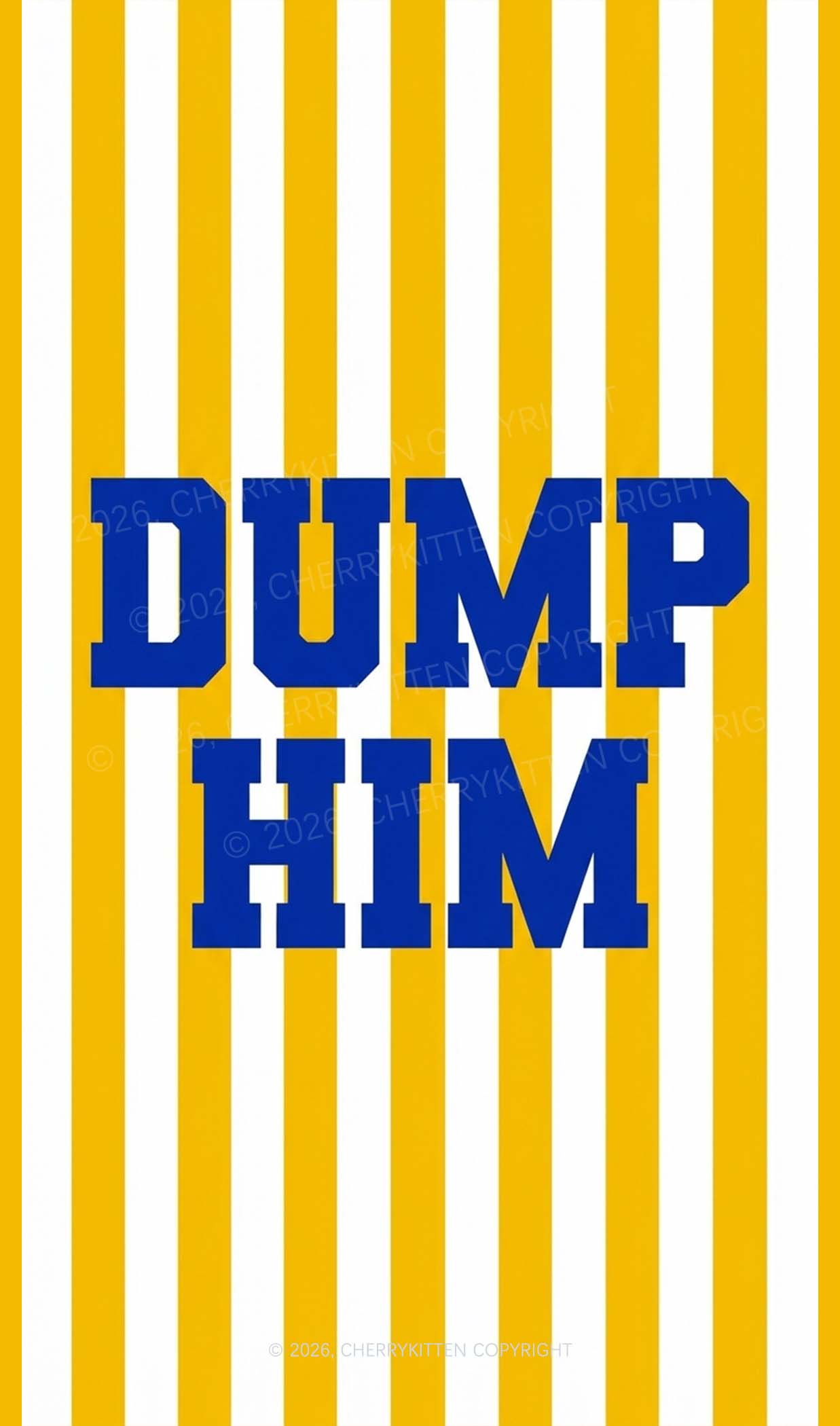 Dump Him Y2K Phone Case Cherrykitten