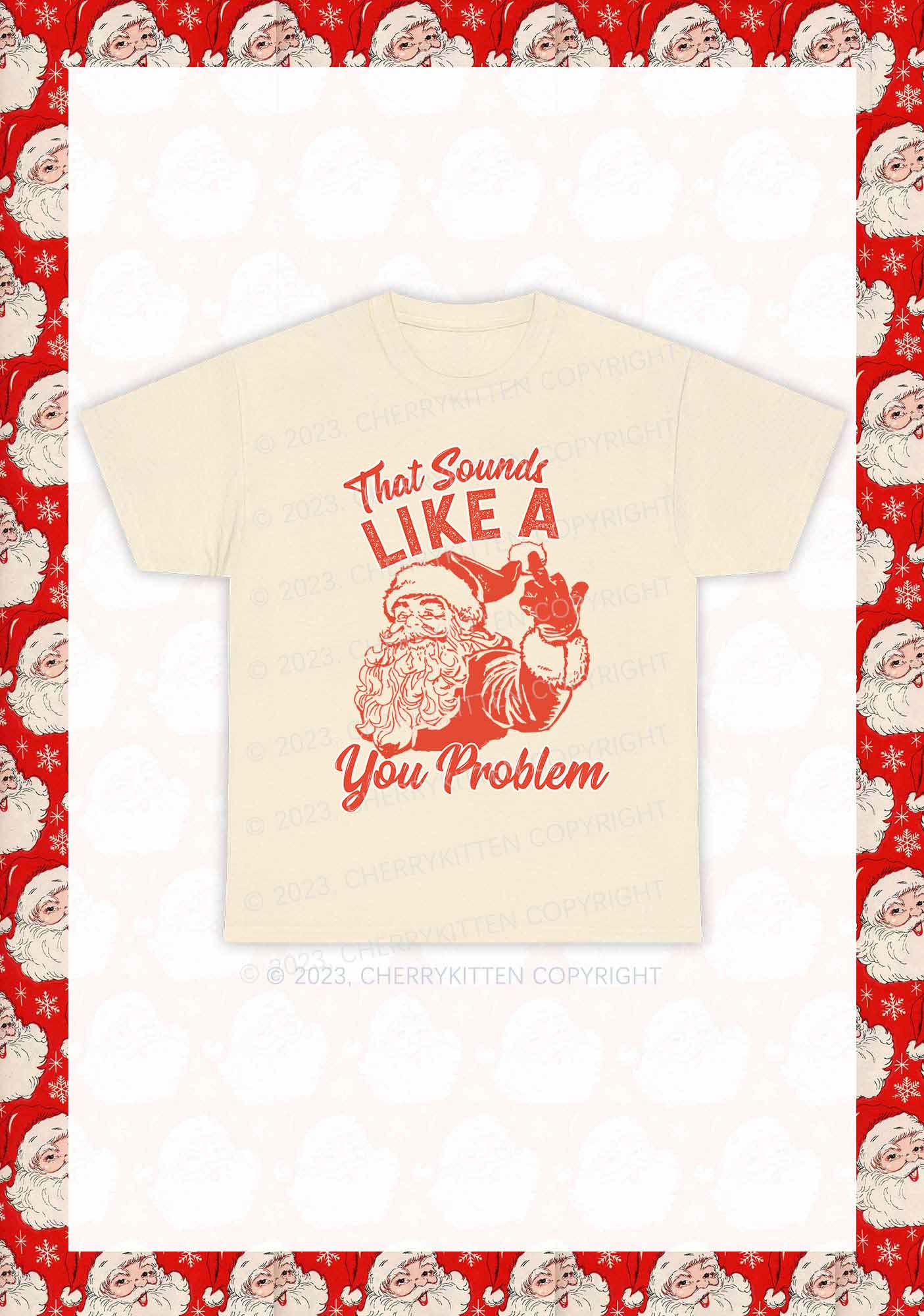 You Problem Christmas Y2K Chunky Shirt Cherrykitten