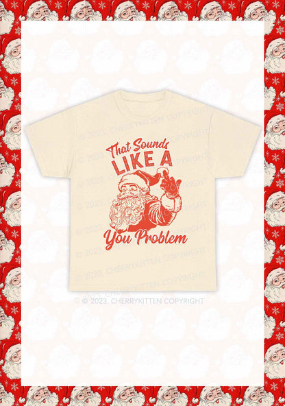 You Problem Christmas Y2K Chunky Shirt Cherrykitten