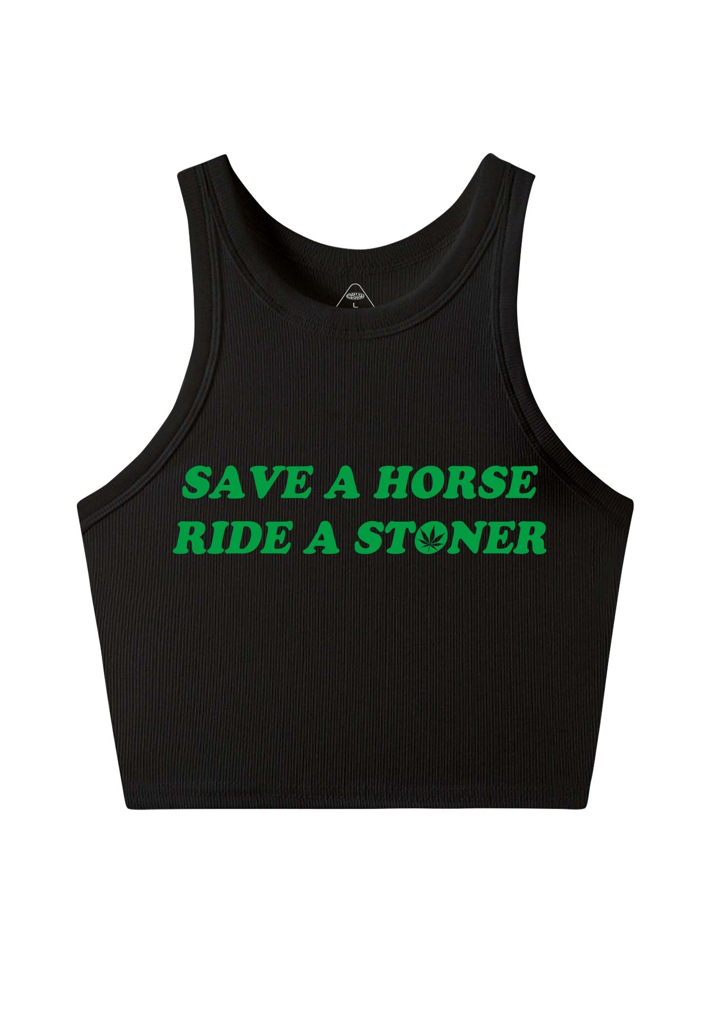 Save Horse Ride Stoner Y2K Crop Tank Top Cherrykitten