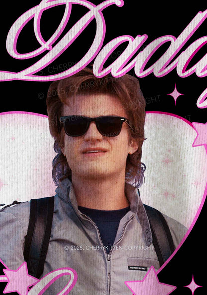 Daddy I Love Him Y2K Christmas Knit Sweatshirt Cherrykitten