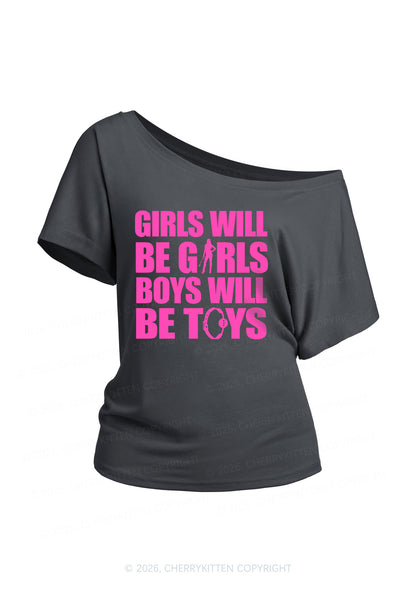 Girls Toys Y2K Off Shoulder Tee Cherrykitten