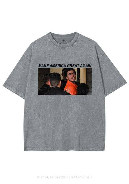 Luigi Yelling Y2K Washed Tee Cherrykitten