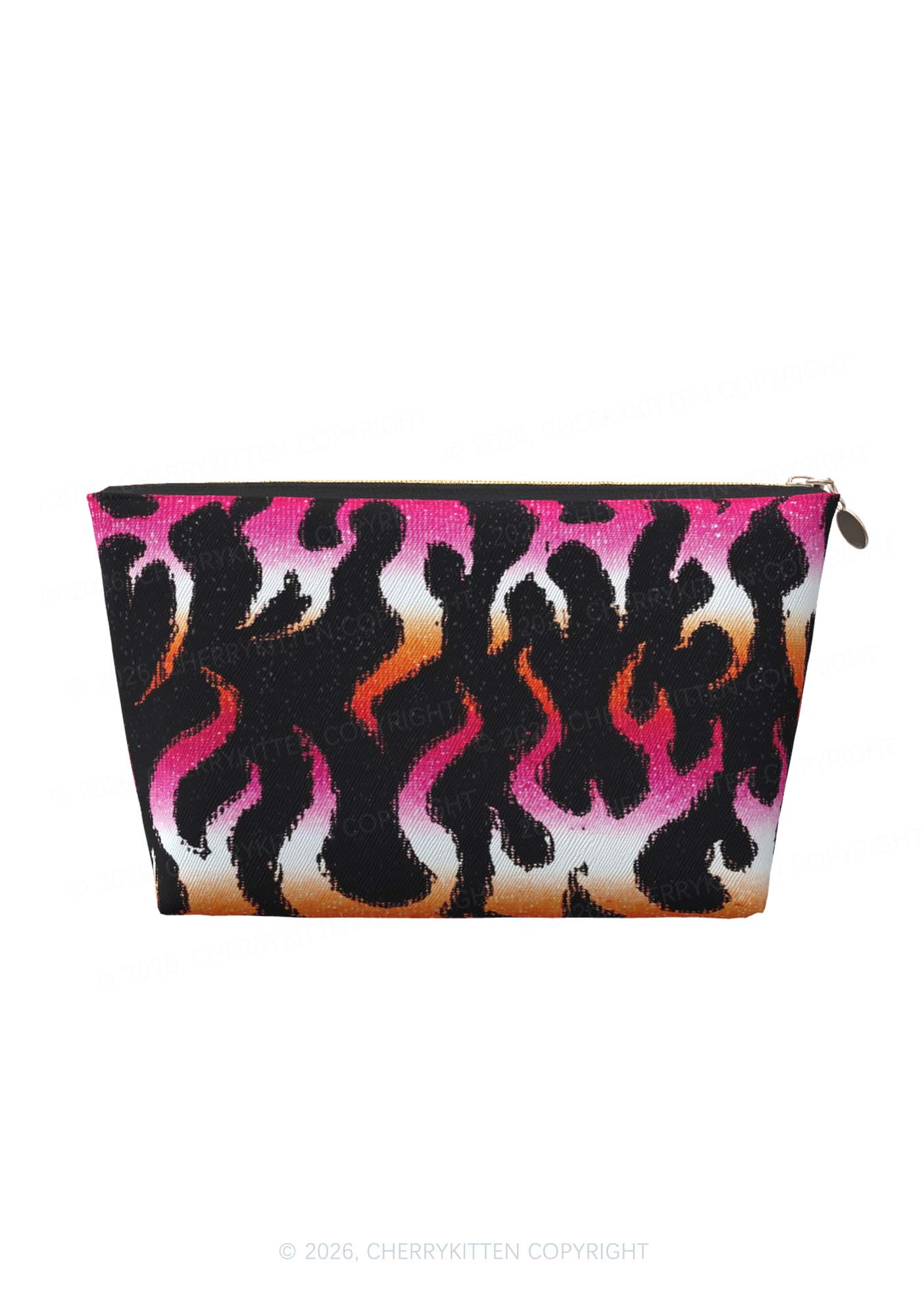 Lesbian Flame Pride Y2K Makeup Bag Cherrykitten