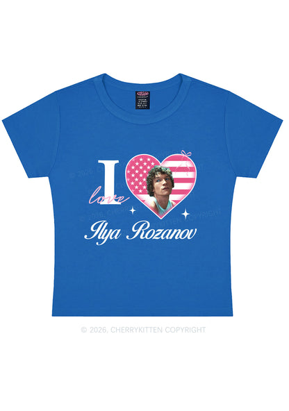 I Love IR HR Y2K Baby Tee Cherrykitten