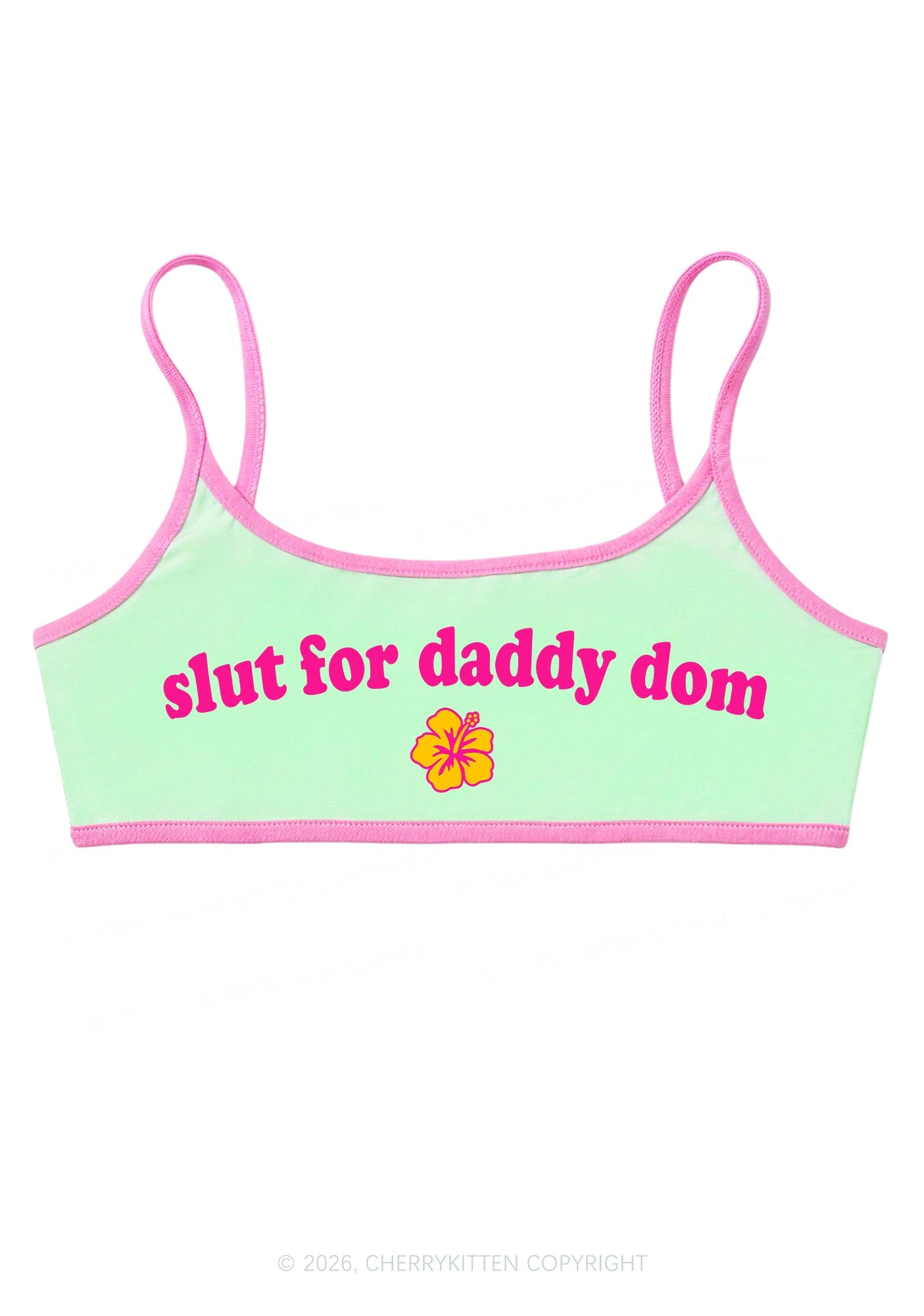 Slxt For Daddy Dom Y2K Super Crop Cami Cherrykitten