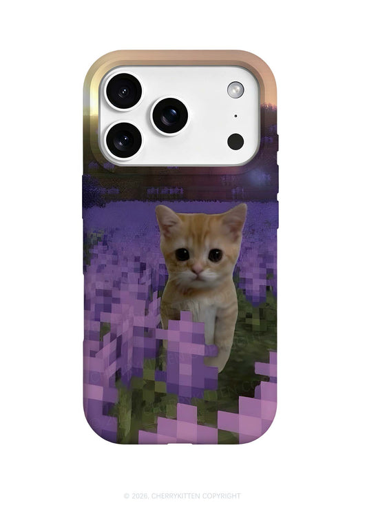 Lavender Kitten Y2K Phone Case Cherrykitten