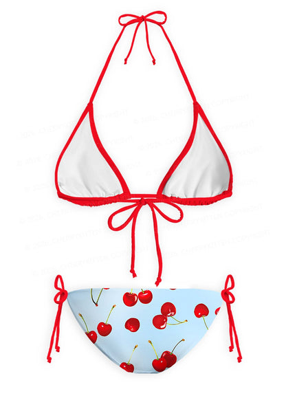 Cherry Sky Y2K Print Bikini Set Cherrykitten