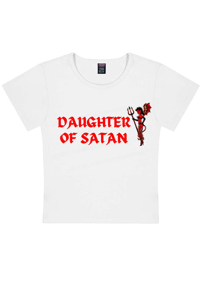 Halloween Daughter Of Satan Y2K Baby Tee Cherrykitten