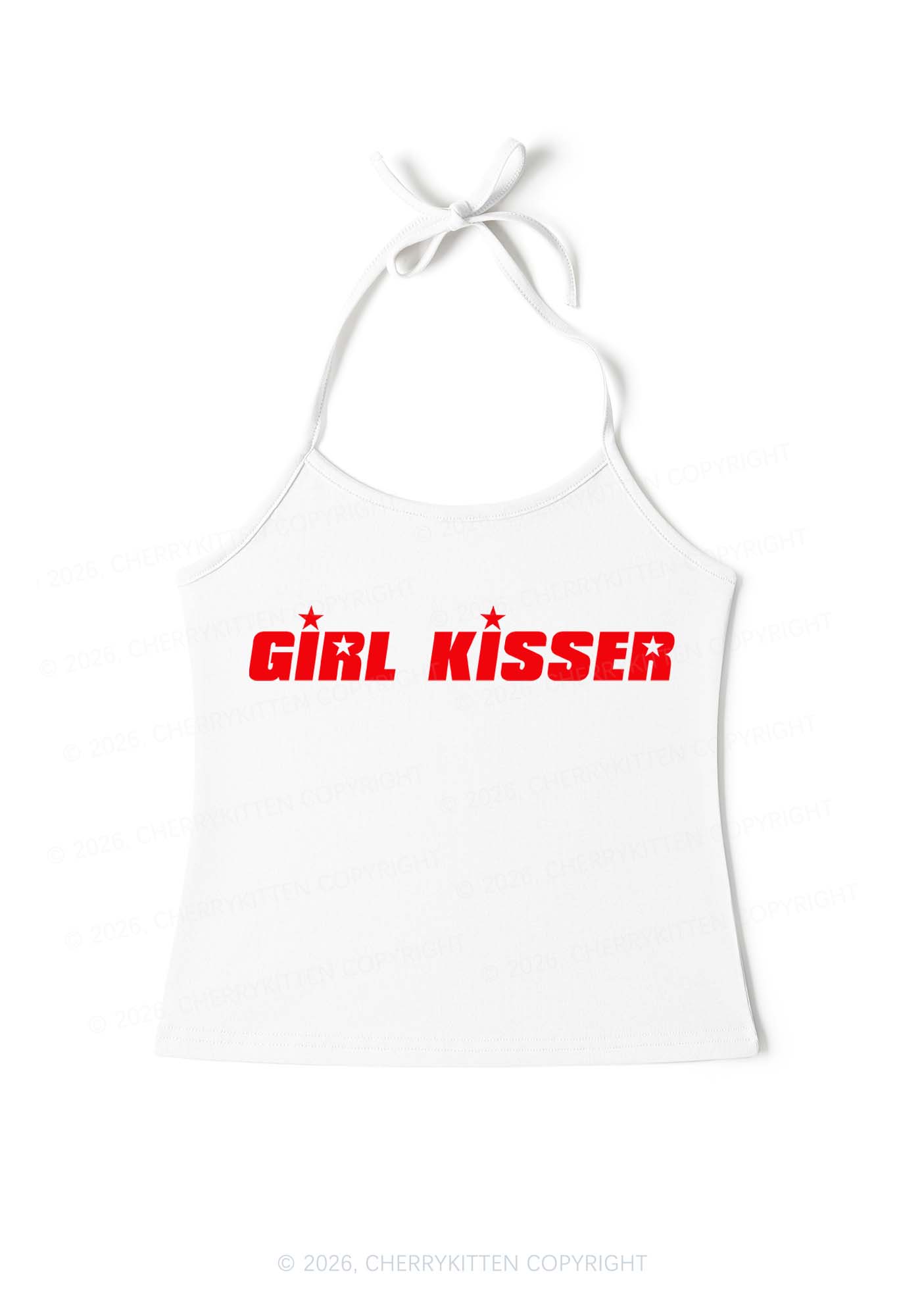 Girl Kisser Star Y2K Halter Neck Cami Cherrykitten