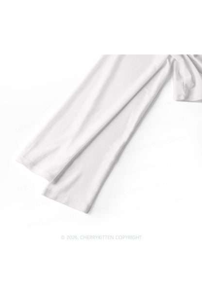 Delusional On White Y2K Mesh Long Sleeve Crop Top Cherrykitten