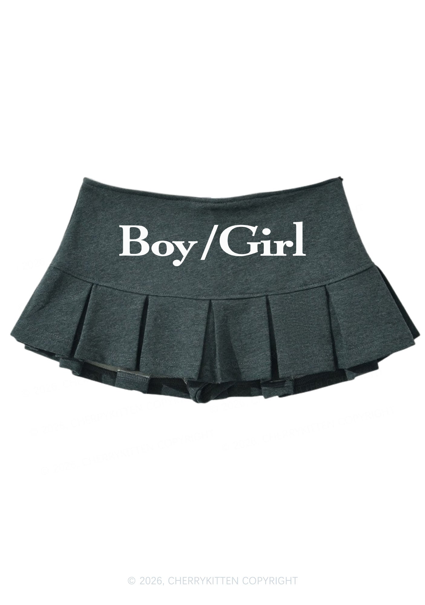 Boy Or Girl Pride Y2K Mini Pleated Skirts Cherrykitten