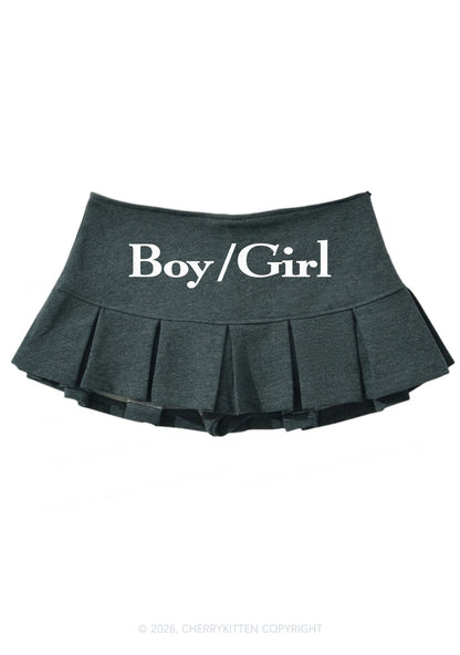 Boy Or Girl Pride Y2K Mini Pleated Skirts Cherrykitten