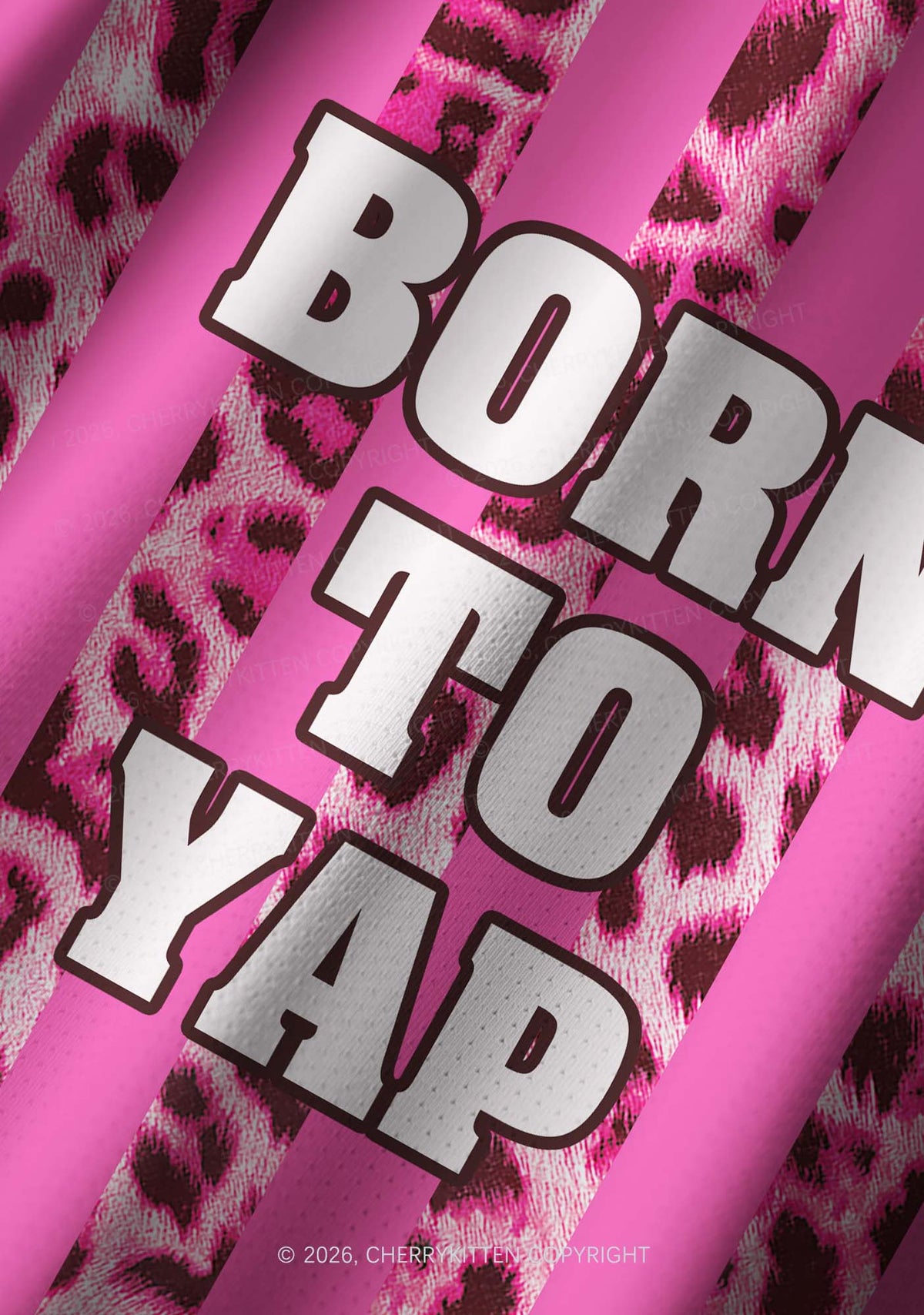 Born To Yap Y2K Football Jersey Shirts Cherrykitten