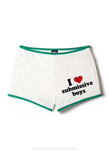 I Love S Boys Y2K Booty Shorts Cherrykitten