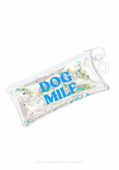 Dog Mxxf Y2K Quicksand Transparent Pencil Pouch Cherrykitten