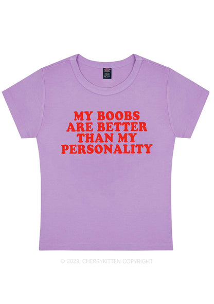 Bxxbs Better Than Personality Y2K Baby Tee Cherrykitten