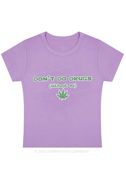 Curvy Don't Do Without Me Baby Tee Cherrykitten