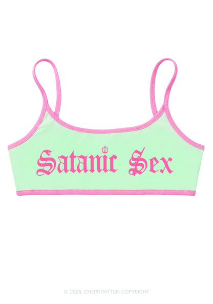 Halloween Satanic Sx Y2K Super Crop Cami Cherrykitten