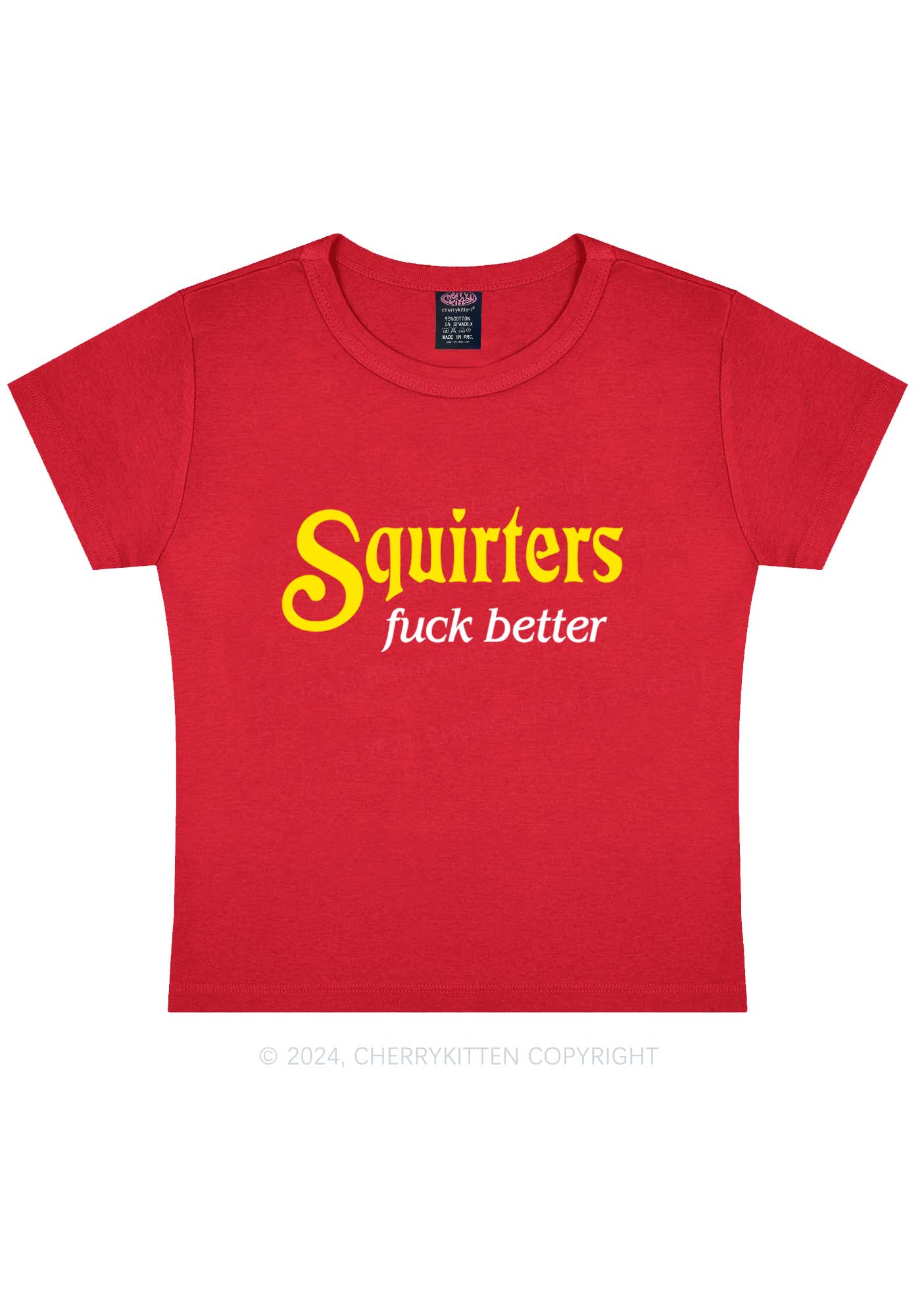 Squirters Fxxk Better Y2K Baby Tee Cherrykitten
