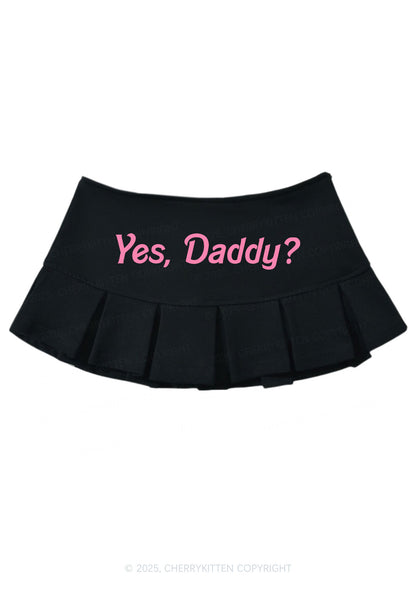 Yes Daddy Y2K Mini Pleated Skirts Cherrykitten
