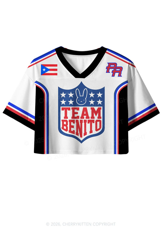 Team Bunny Y2K Crop Sport Jersey Shirts Cherrykitten