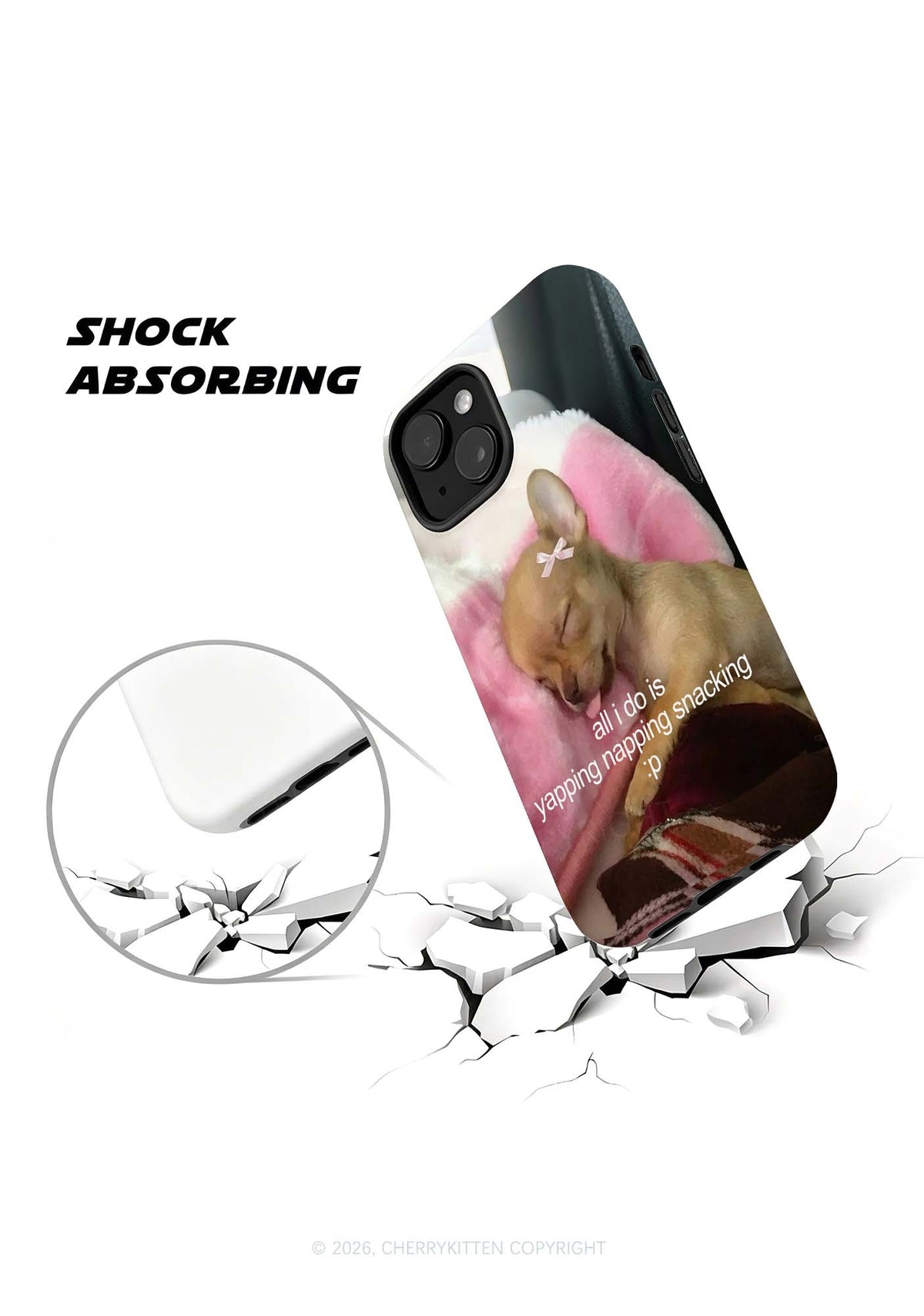 All I Do Is Yapping Y2K Phone Case Cherrykitten