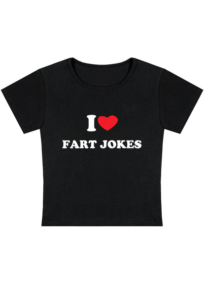 Curvy I Love Fxrt Jokes Baby Tee