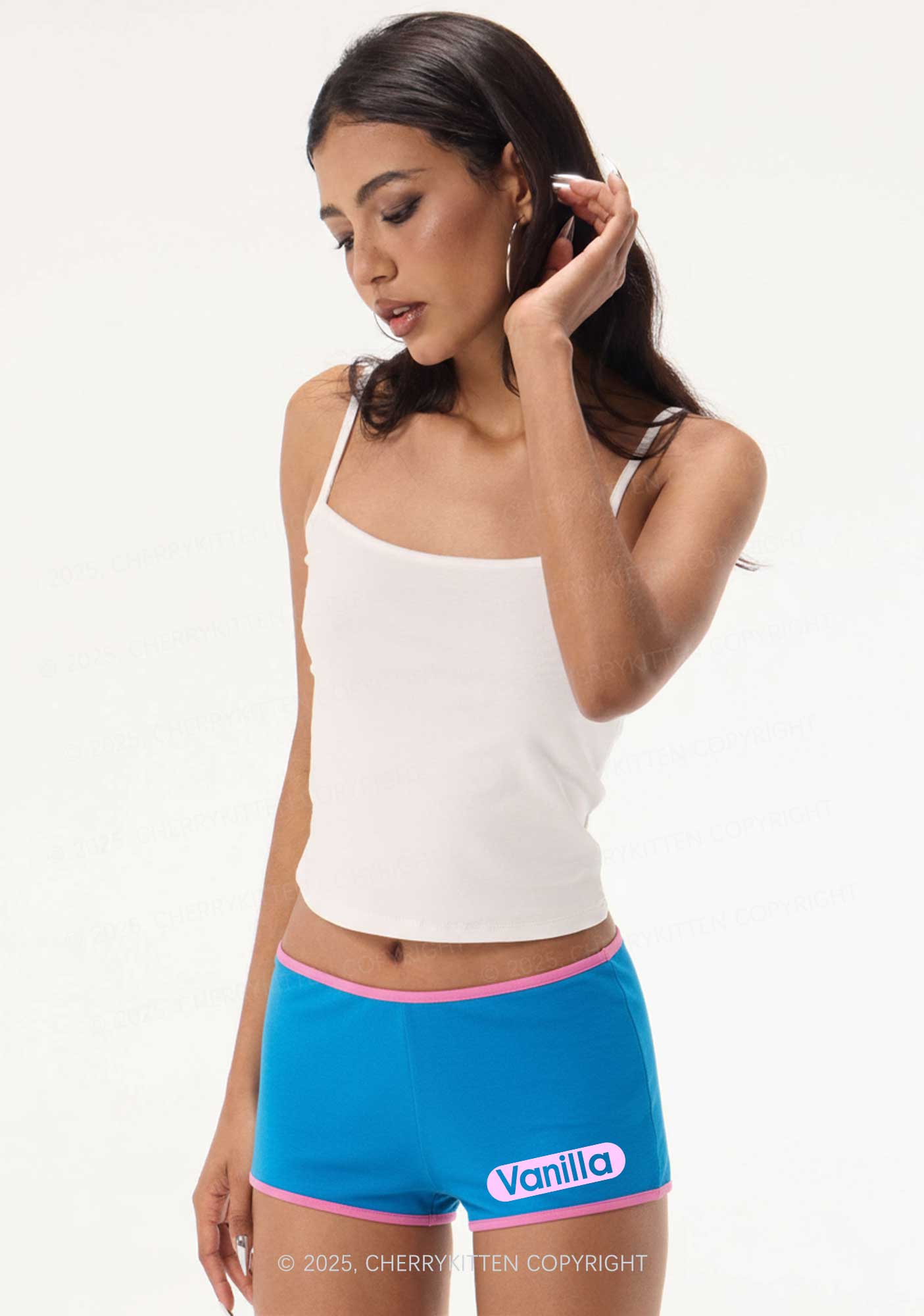 Vanilla Y2K Booty Shorts Cherrykitten