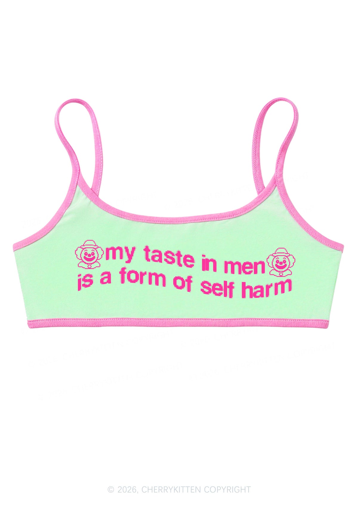 My Taste In Men Y2K Super Crop Cami Cherrykitten